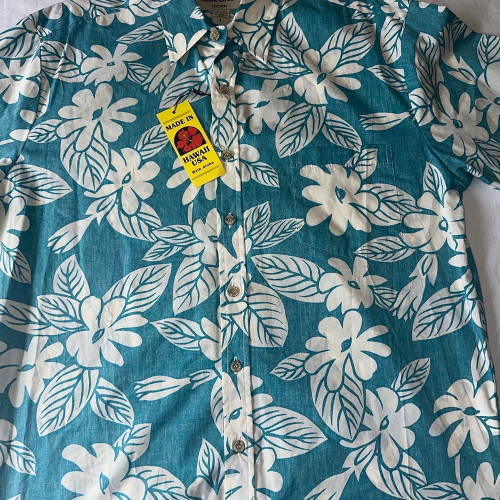 Blue Floral Men's Shirt